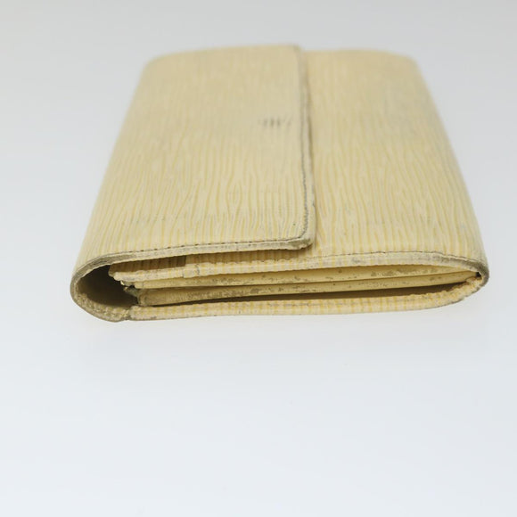 LOUIS VUITTON Epi Pochette Porte Monnaie Credit Wallet White M6357A Auth ti1295