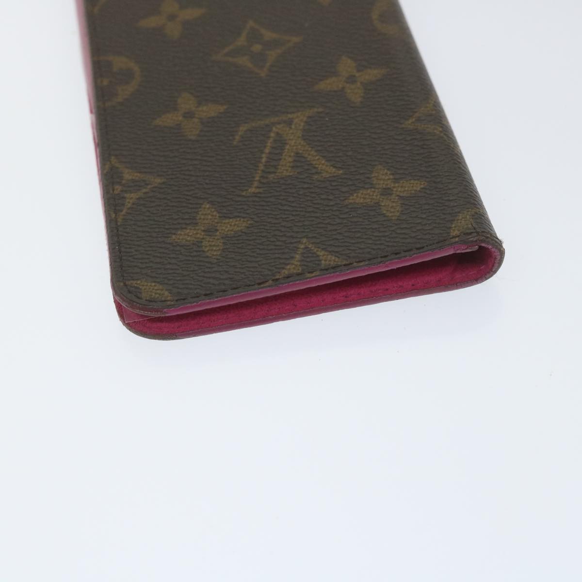 LOUIS VUITTON Monogram iPhone Case 4Set Blue Pink LV Auth ti1305