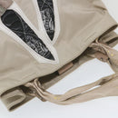 Salvatore Ferragamo Shoulder Bag Nylon patent leather Beige Auth ti1318-7