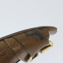 GUCCI Guccissima GG Canvas High Heels Leather 37 C Brown Auth ti1349-9