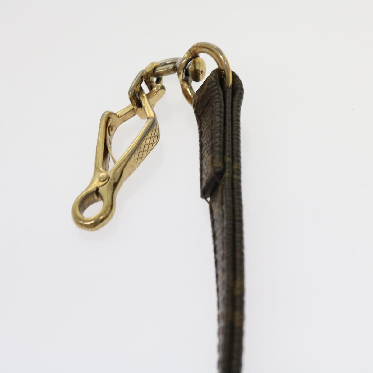 LOUIS VUITTON Monogram Less Baxter MM Dog Leash M58056 LV Auth ti1404