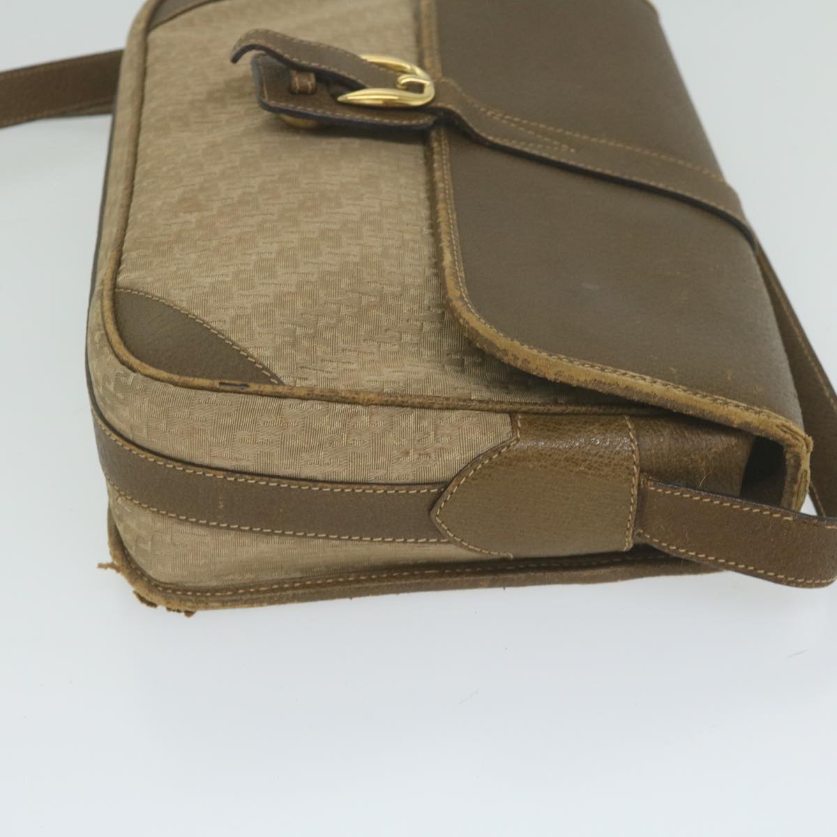 GUCCI Shoulder Bag Canvas Brown Auth ti1456