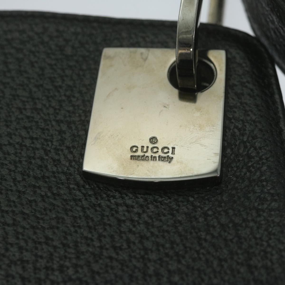 GUCCI Shoulder Bag Nylon Leather Black 001 3307 Auth ti1460