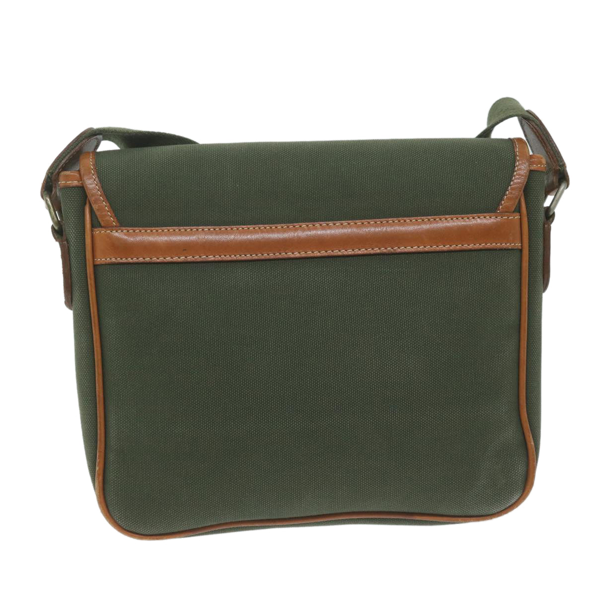Burberrys Shoulder Bag Canvas Khaki Auth ti1465 - 0