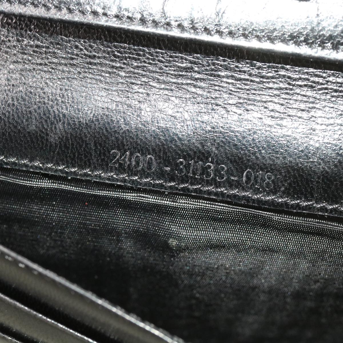 FENDI Zucchino Canvas Wallet 3Set Black Auth ti1474