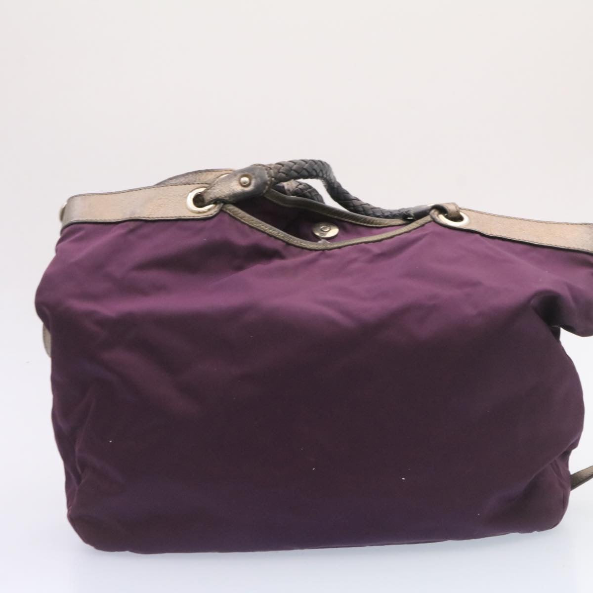 Salvatore Ferragamo Tote Bag enamel 2Set White Purple Auth ti548