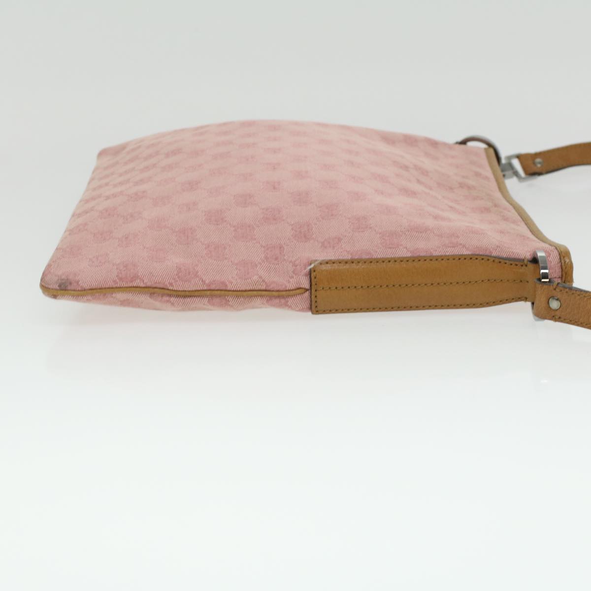 GUCCI GG Canvas Shoulder Bag Pink 113013 1956 Auth ti734
