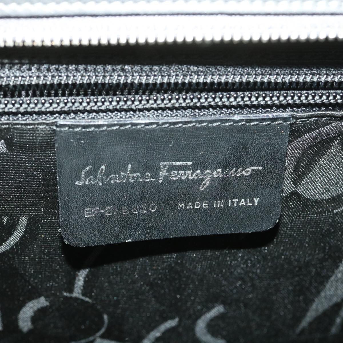 Salvatore Ferragamo Tote Bag Canvas Gray Auth ti836
