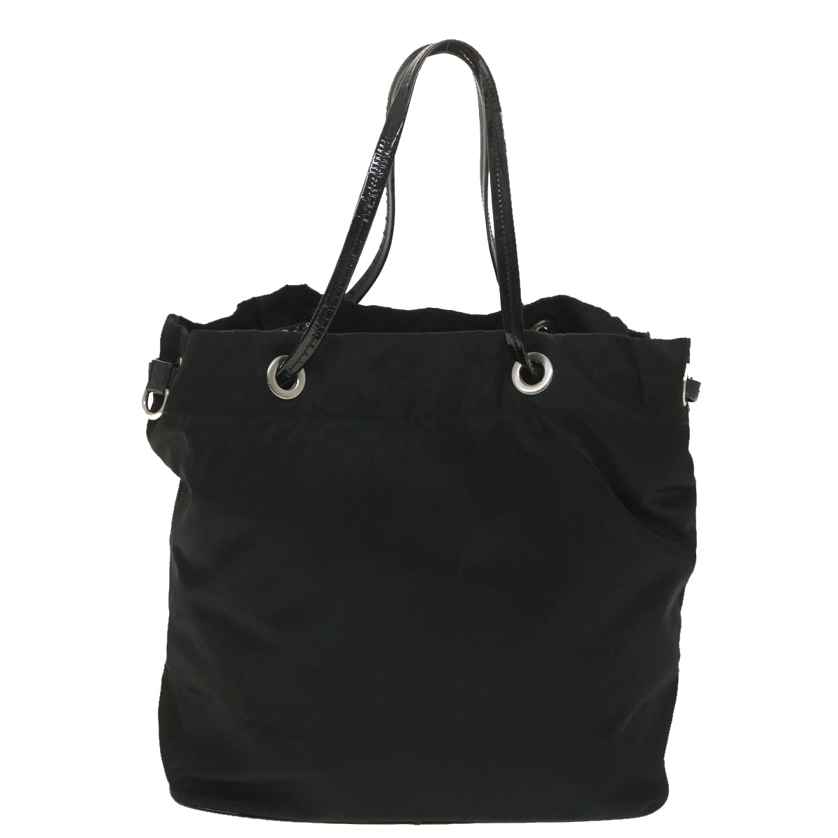 PRADA Hand Bag Nylon Black Auth ti919