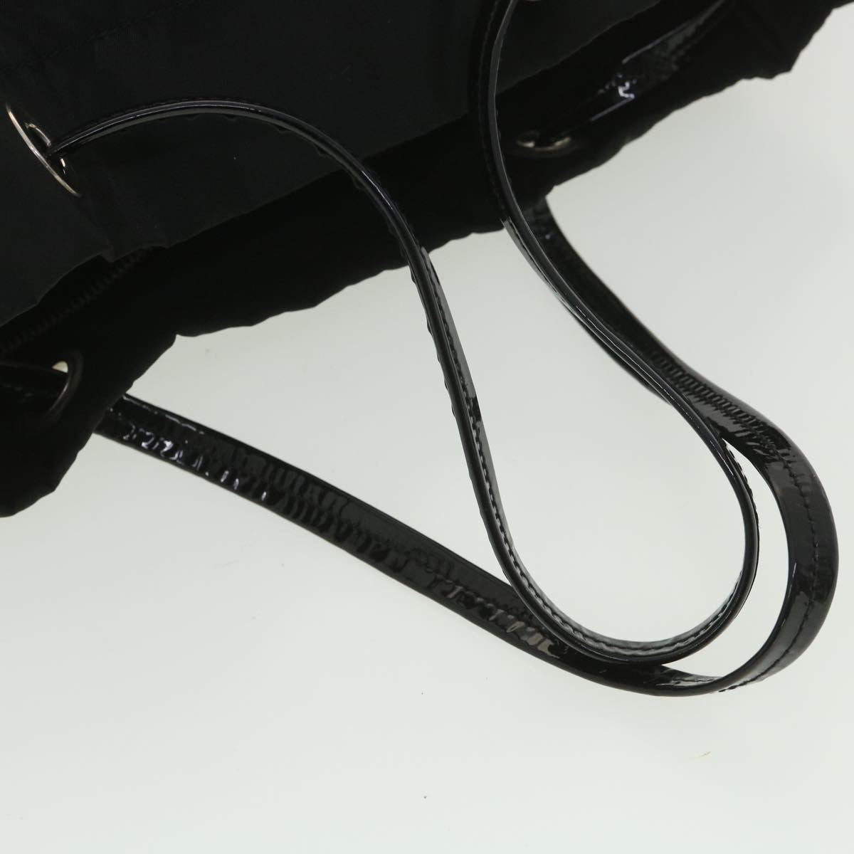 PRADA Hand Bag Nylon Black Auth ti919