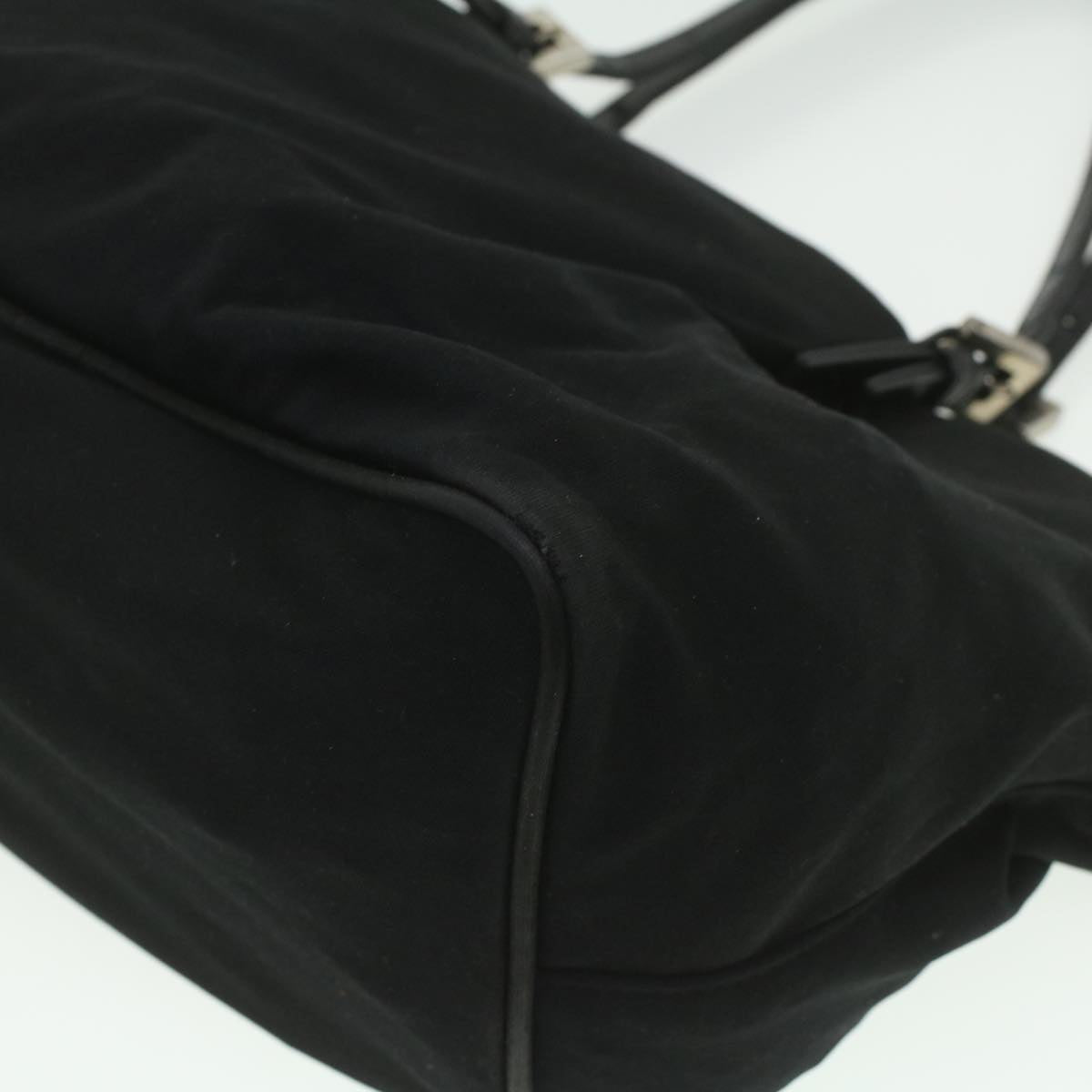 FENDI Hand Bag Nylon Black Auth ti938
