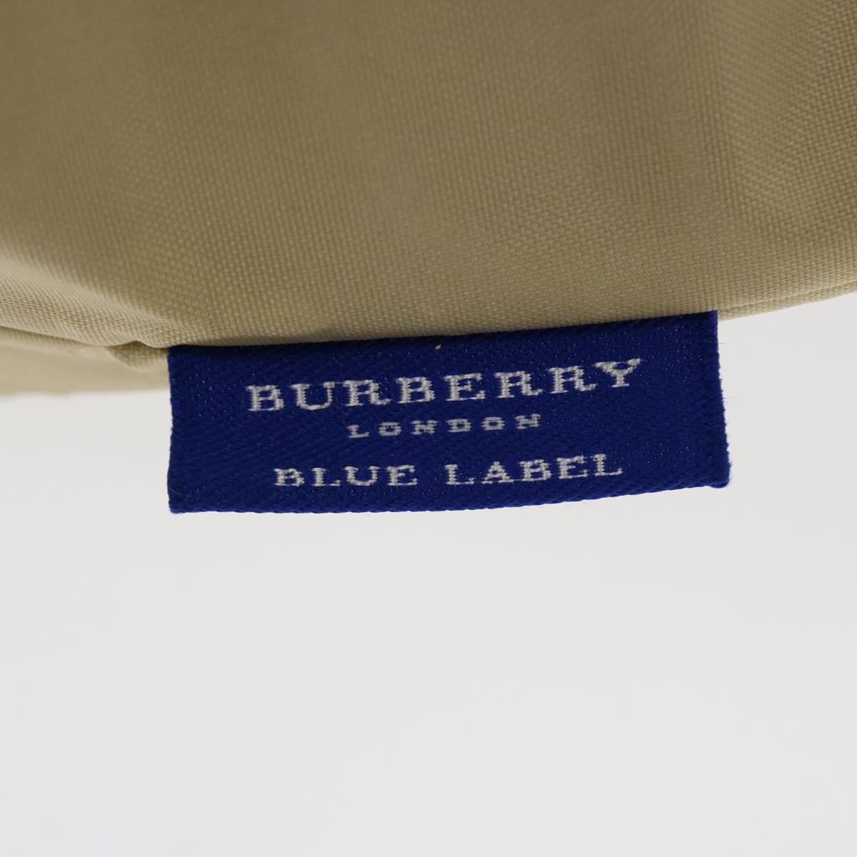 BURBERRY Hand Bag Nylon Beige Auth ti940