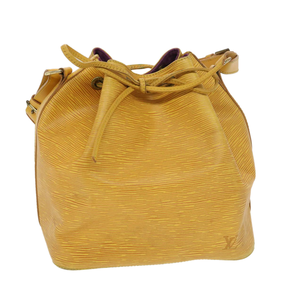 LOUIS VUITTON Epi Petit Noe Shoulder Bag Tassili Yellow M44109 LV Auth ti982