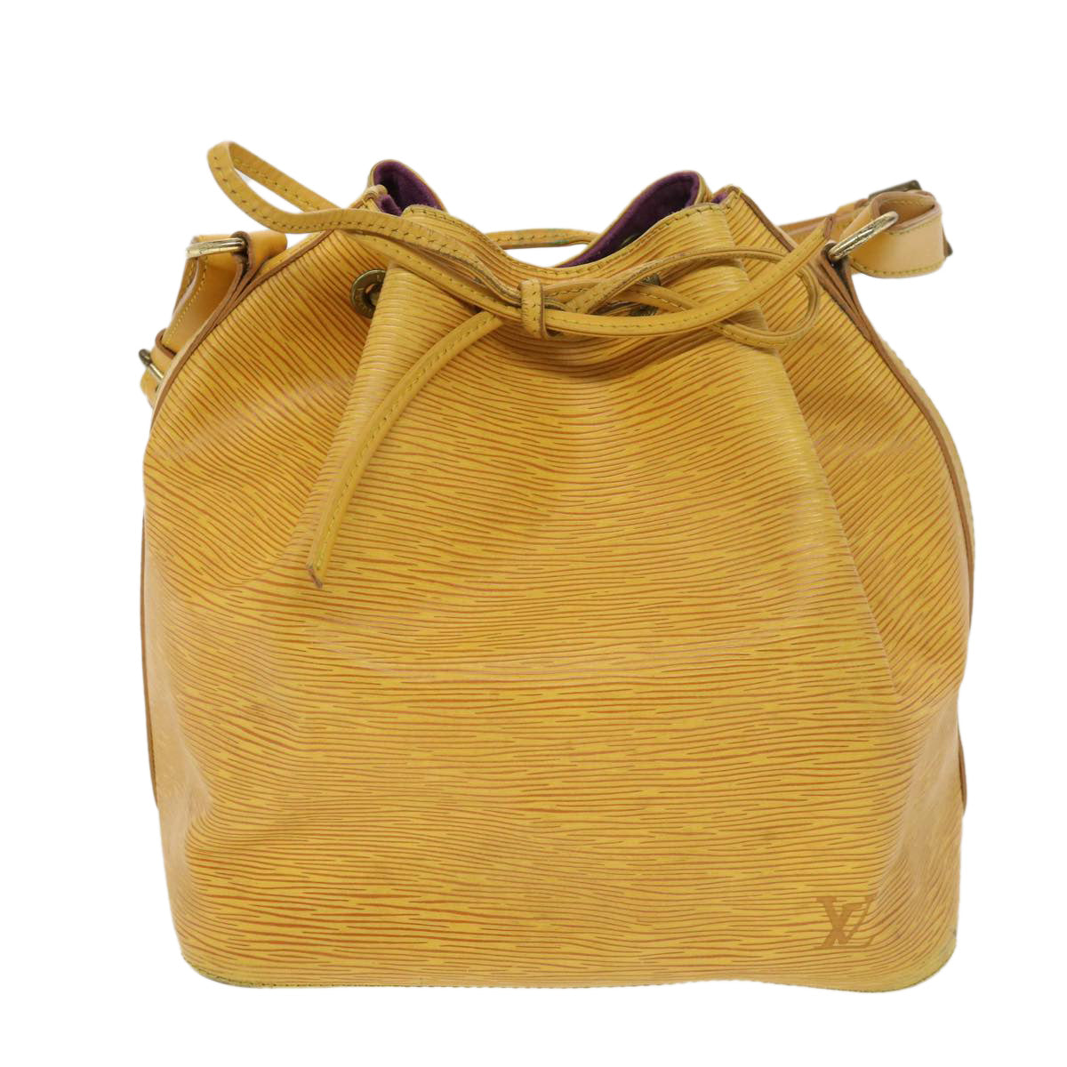 LOUIS VUITTON Epi Petit Noe Shoulder Bag Tassili Yellow M44109 LV Auth ti982