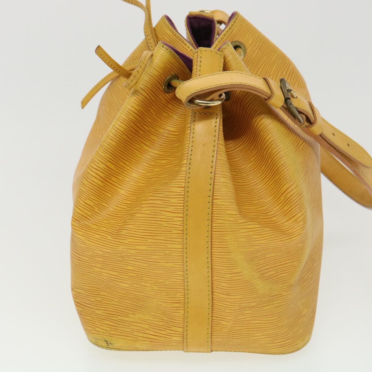 LOUIS VUITTON Epi Petit Noe Shoulder Bag Tassili Yellow M44109 LV Auth ti982