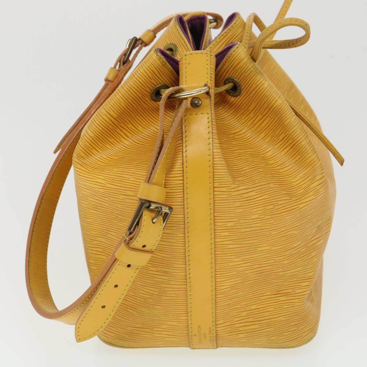 LOUIS VUITTON Epi Petit Noe Shoulder Bag Tassili Yellow M44109 LV Auth ti982