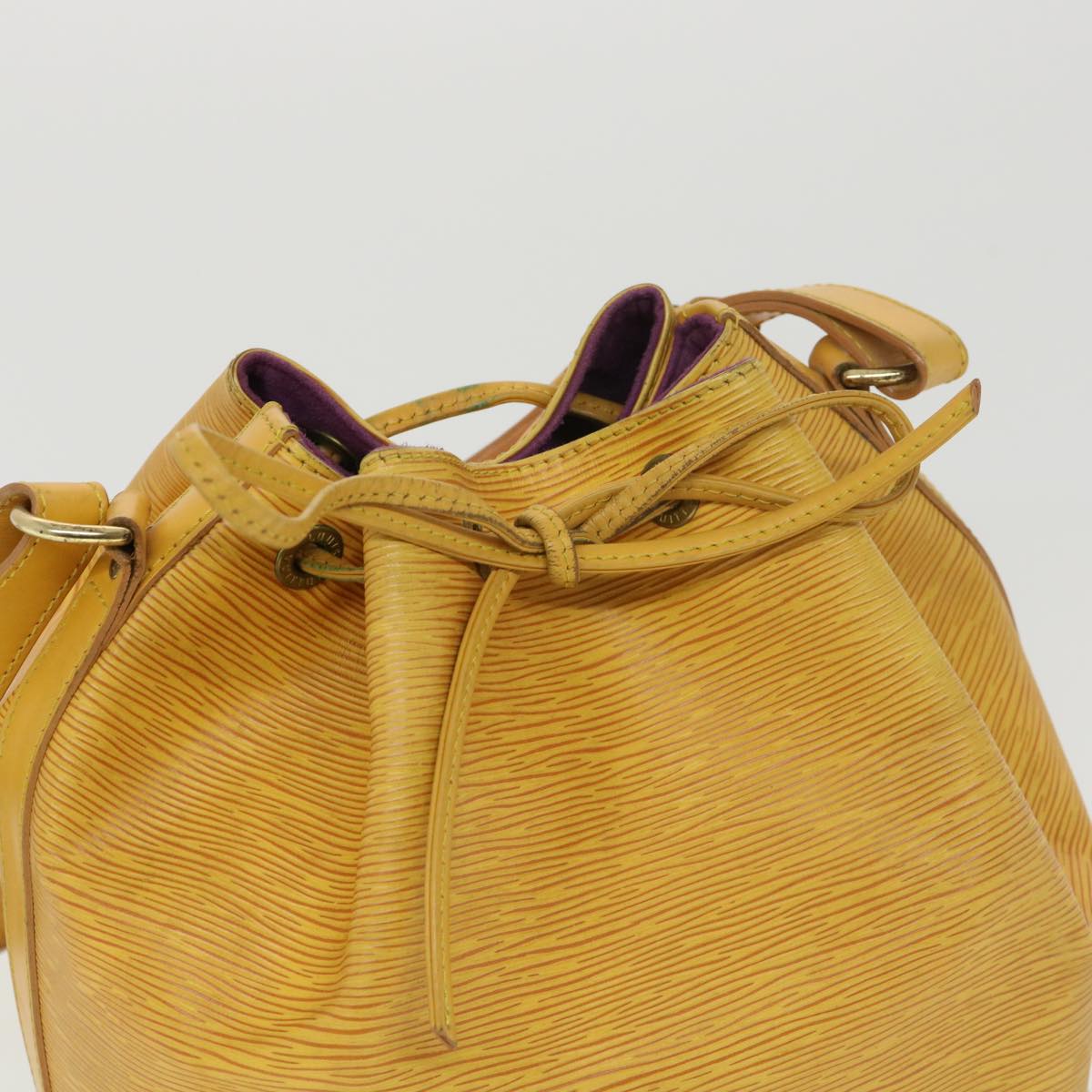 LOUIS VUITTON Epi Petit Noe Shoulder Bag Tassili Yellow M44109 LV Auth ti982