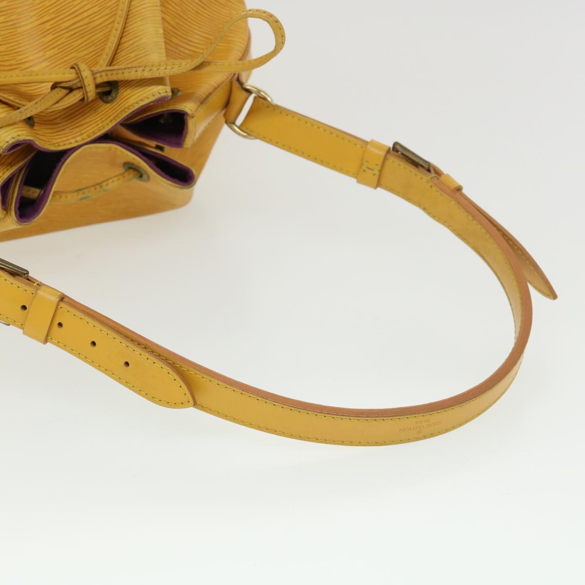 LOUIS VUITTON Epi Petit Noe Shoulder Bag Tassili Yellow M44109 LV Auth ti982