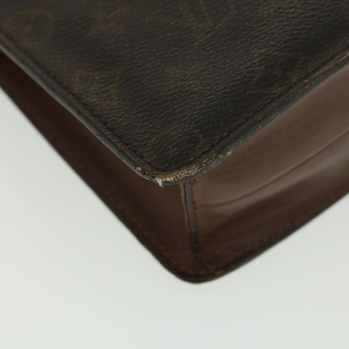 LOUIS VUITTON Monogram Pochette Homme Clutch Bag M51795 LV Auth ti983