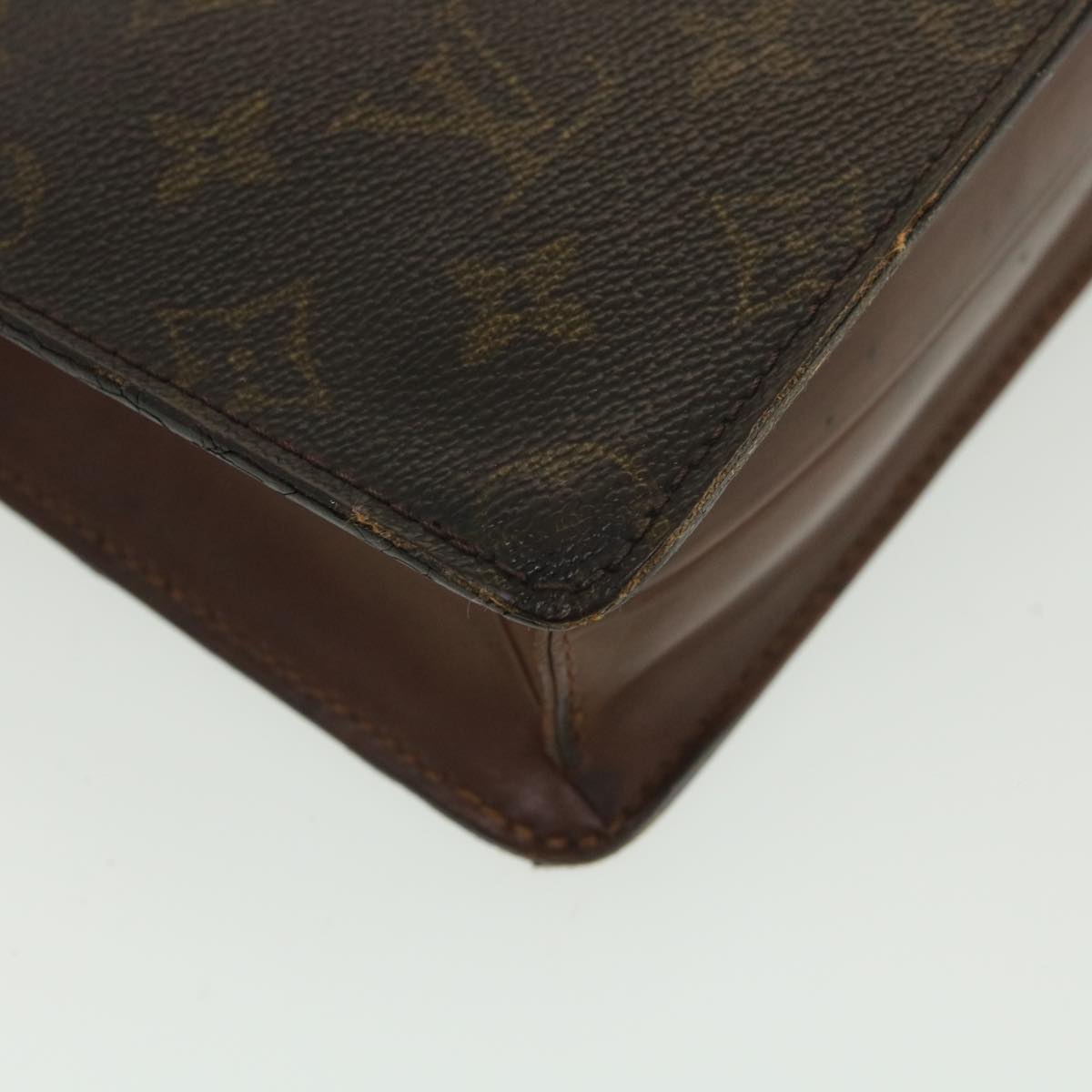 LOUIS VUITTON Monogram Pochette Homme Clutch Bag M51795 LV Auth ti983