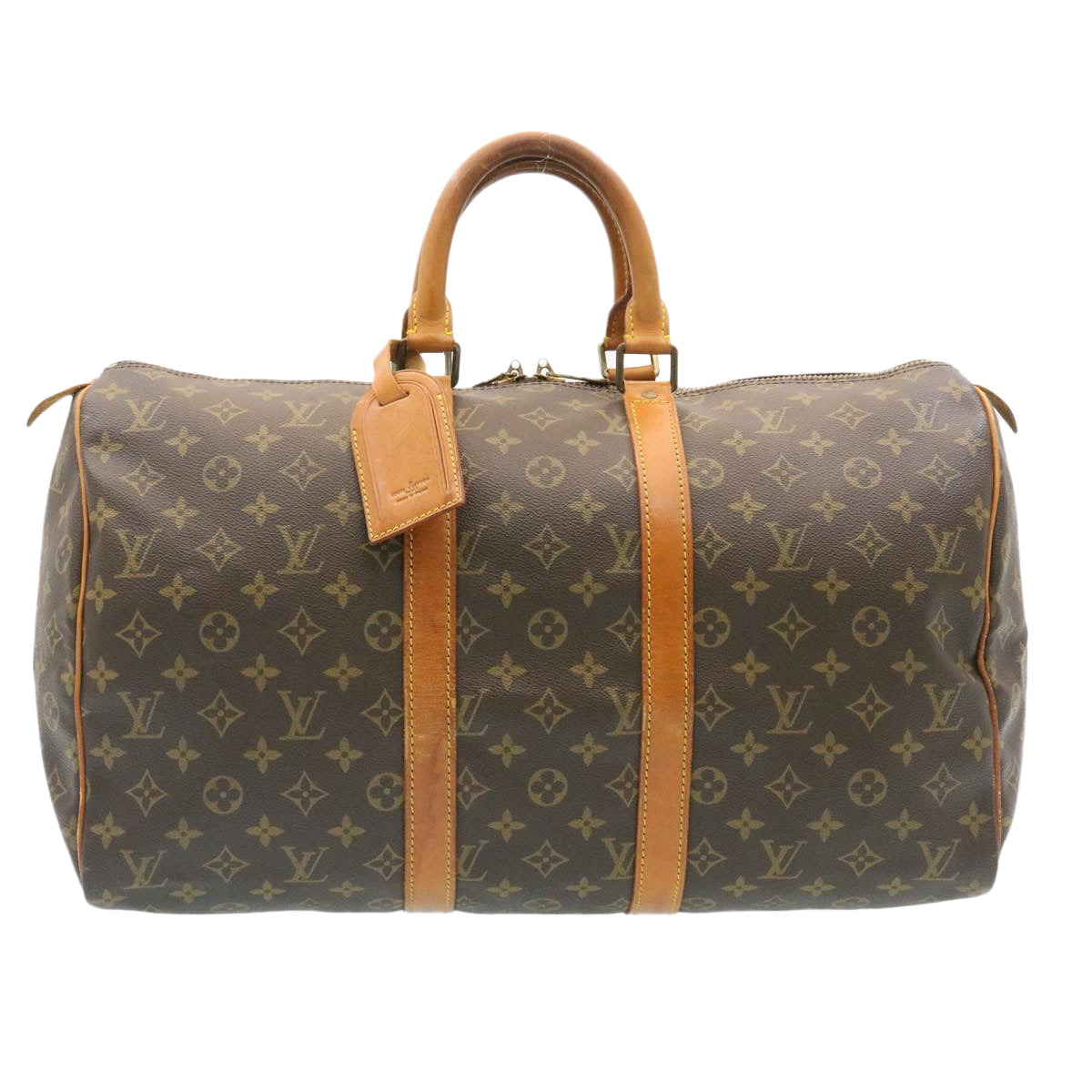 LOUIS VUITTON Monogram Keepall 45 Boston Bag M41428 LV Auth tp022