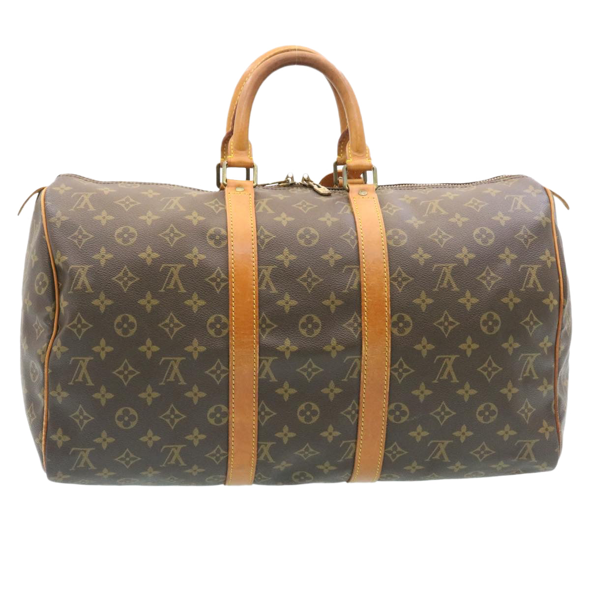 LOUIS VUITTON Monogram Keepall 45 Boston Bag M41428 LV Auth tp022