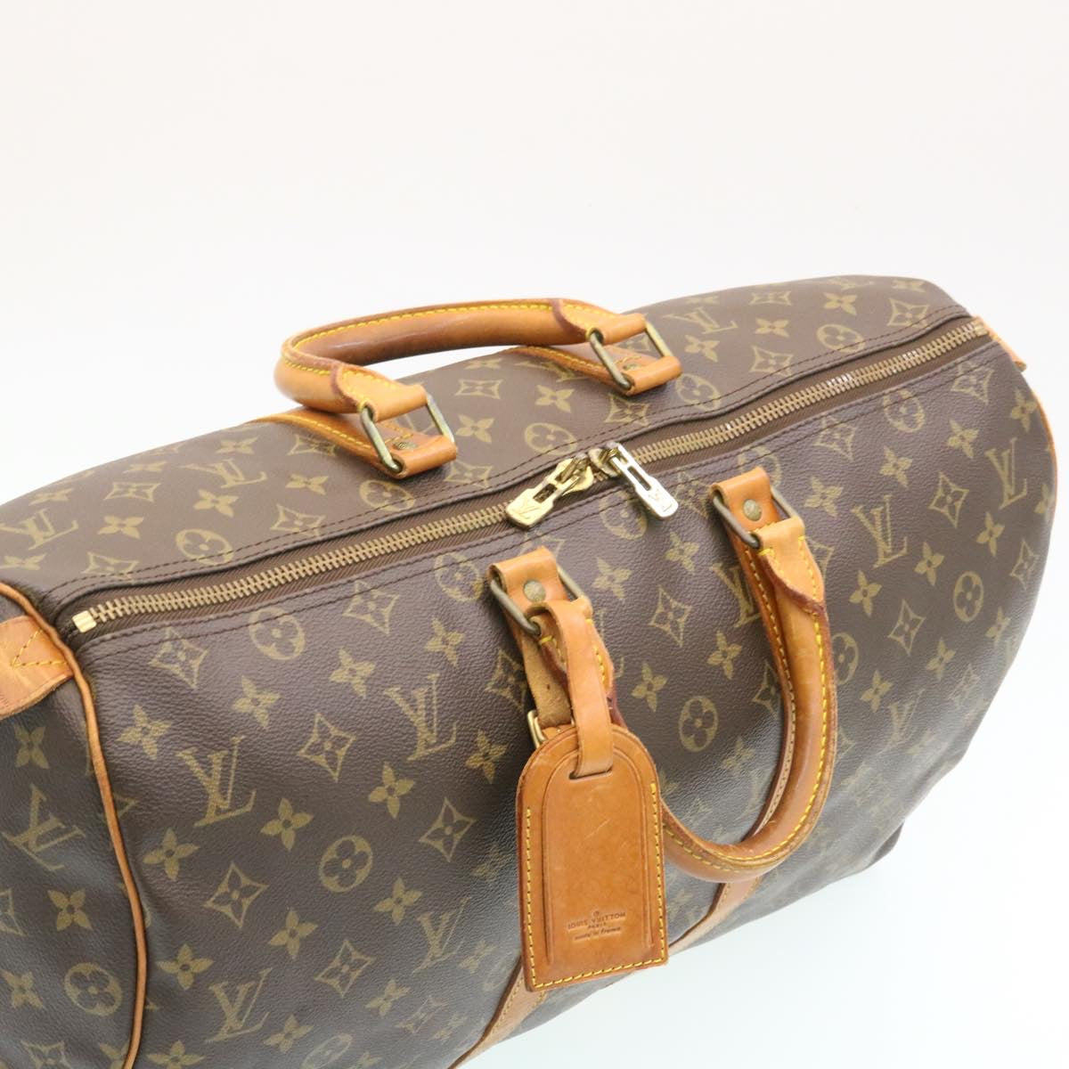 LOUIS VUITTON Monogram Keepall 45 Boston Bag M41428 LV Auth tp022