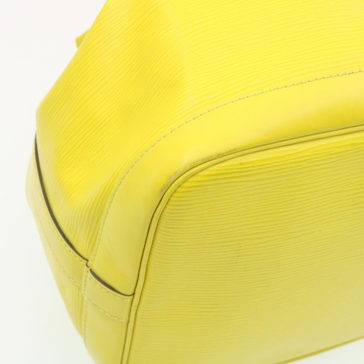 LOUIS VUITTON Epi Petit Noe Shoulder Bag Yellow Pistache M40969 LV Auth tp041