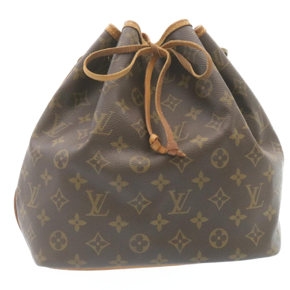 LOUIS VUITTON Monogram Petit Noe Shoulder Bag M42226 LV Auth tp054