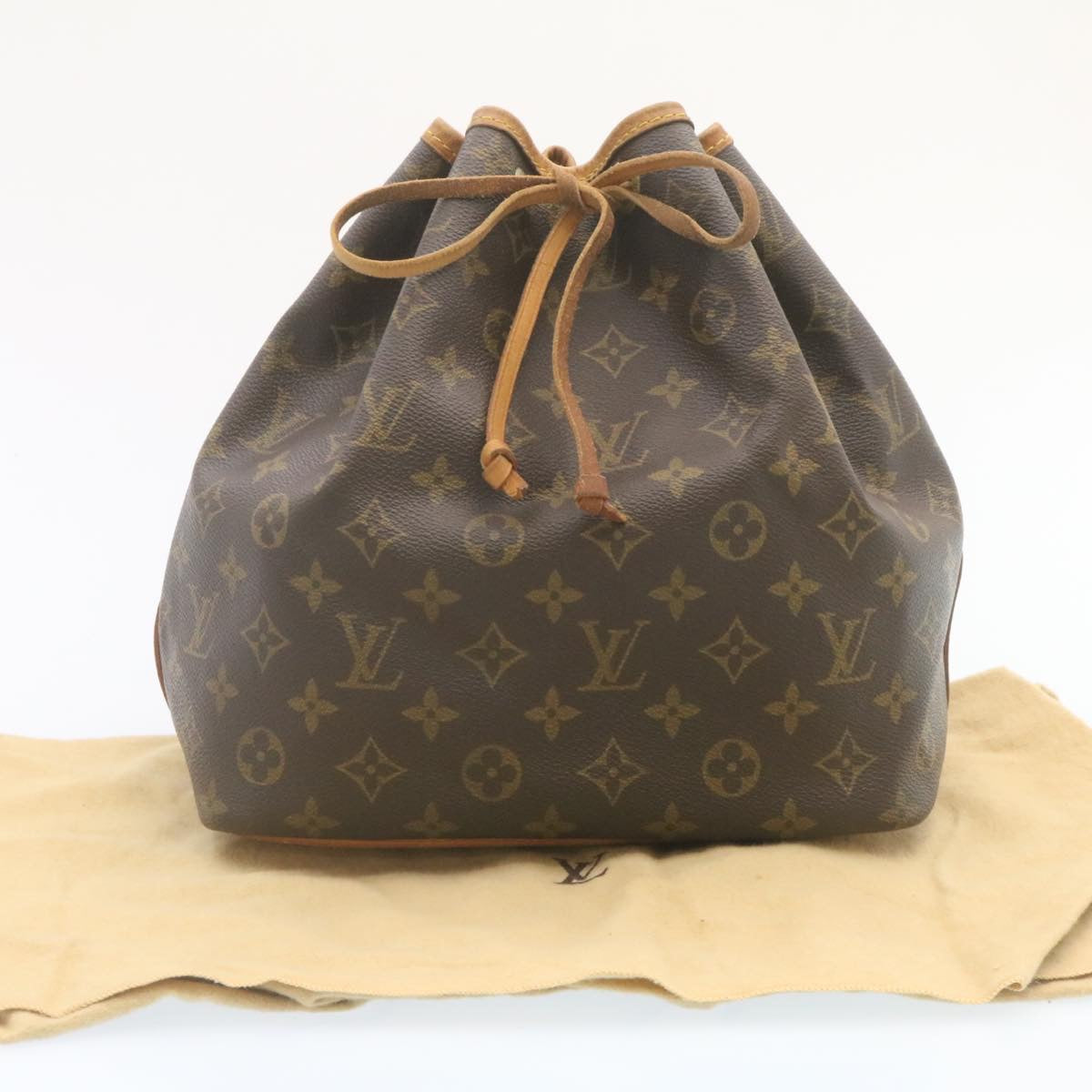 LOUIS VUITTON Monogram Petit Noe Shoulder Bag M42226 LV Auth tp054