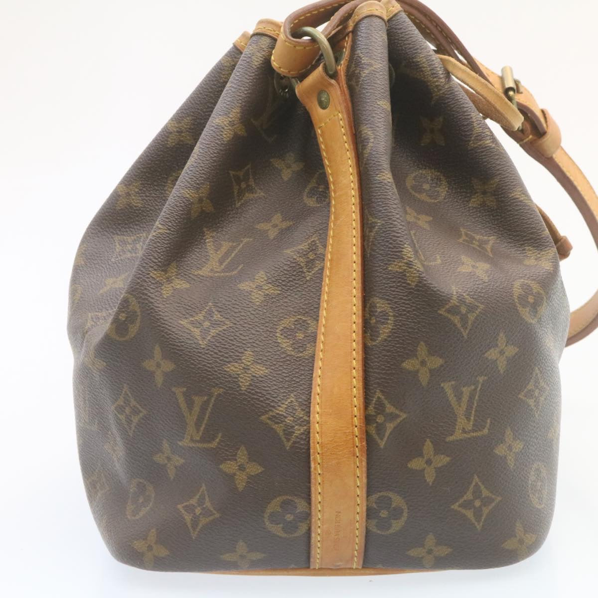 LOUIS VUITTON Monogram Petit Noe Shoulder Bag M42226 LV Auth tp054