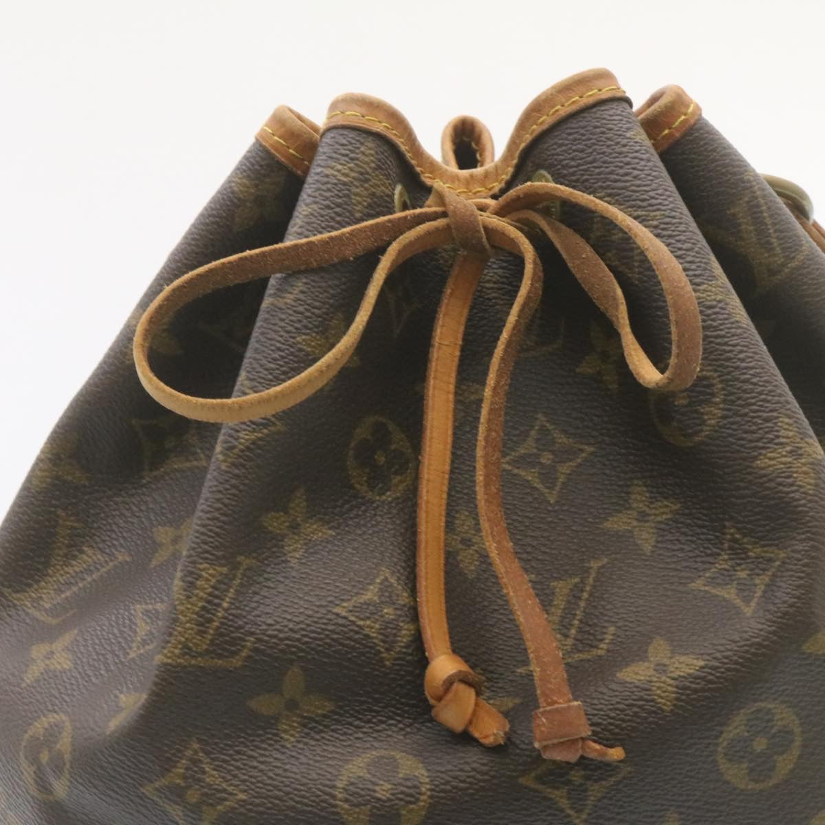 LOUIS VUITTON Monogram Petit Noe Shoulder Bag M42226 LV Auth tp054