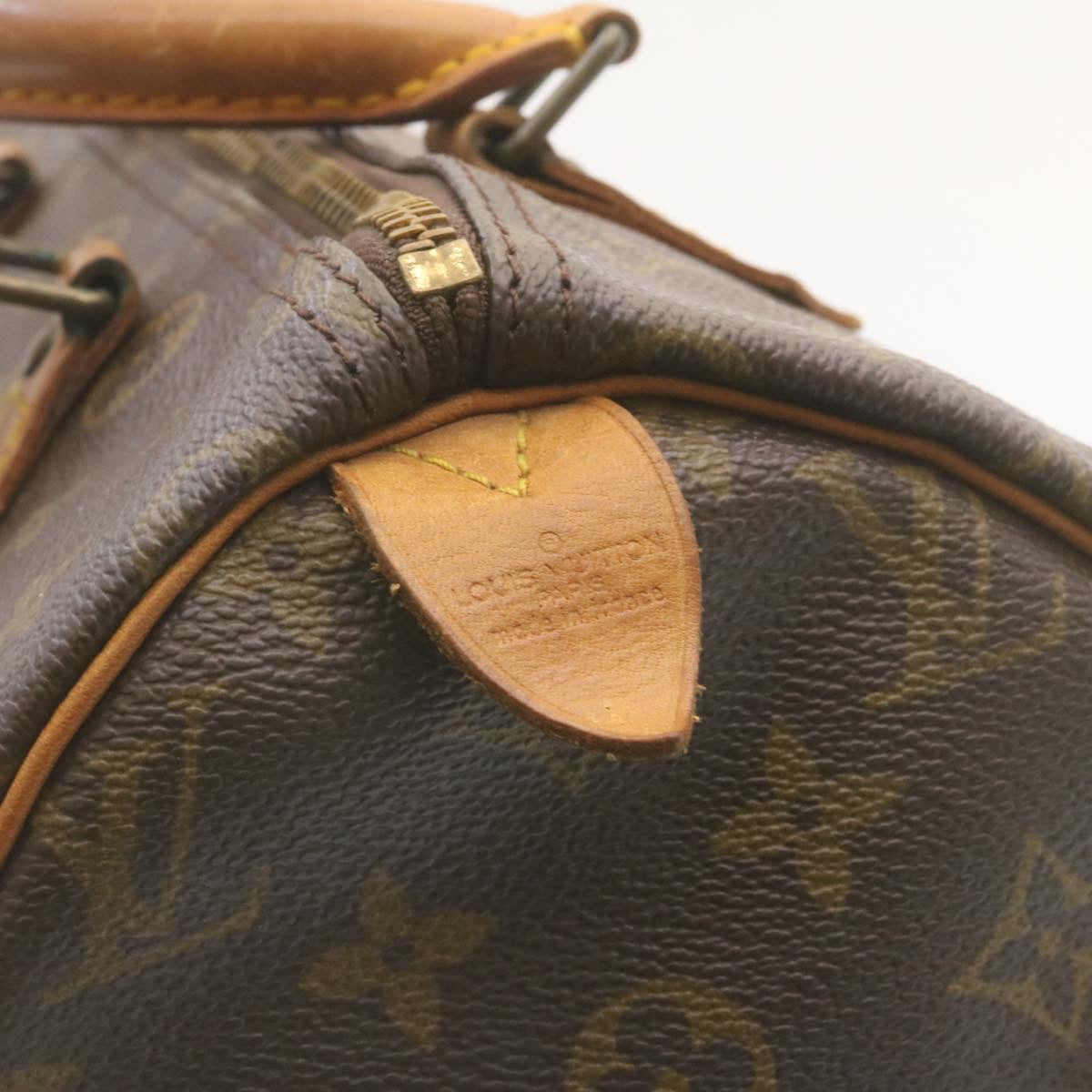 LOUIS VUITTON Monogram Speedy 30 Hand Bag M41526 LV Auth tp089