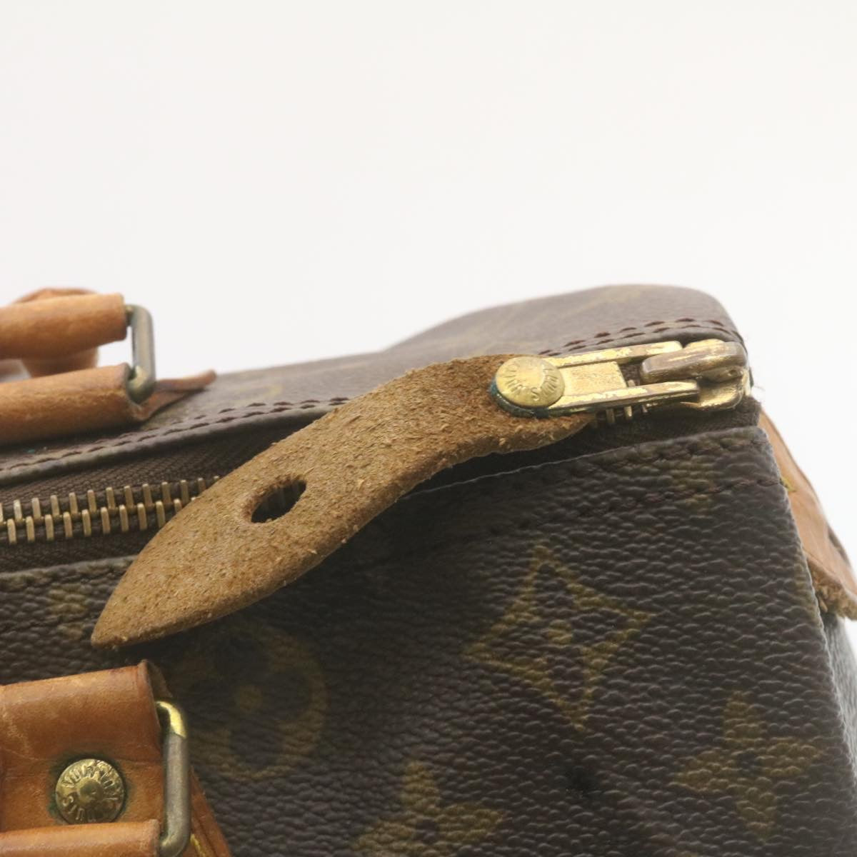 LOUIS VUITTON Monogram Speedy 30 Hand Bag M41526 LV Auth tp089