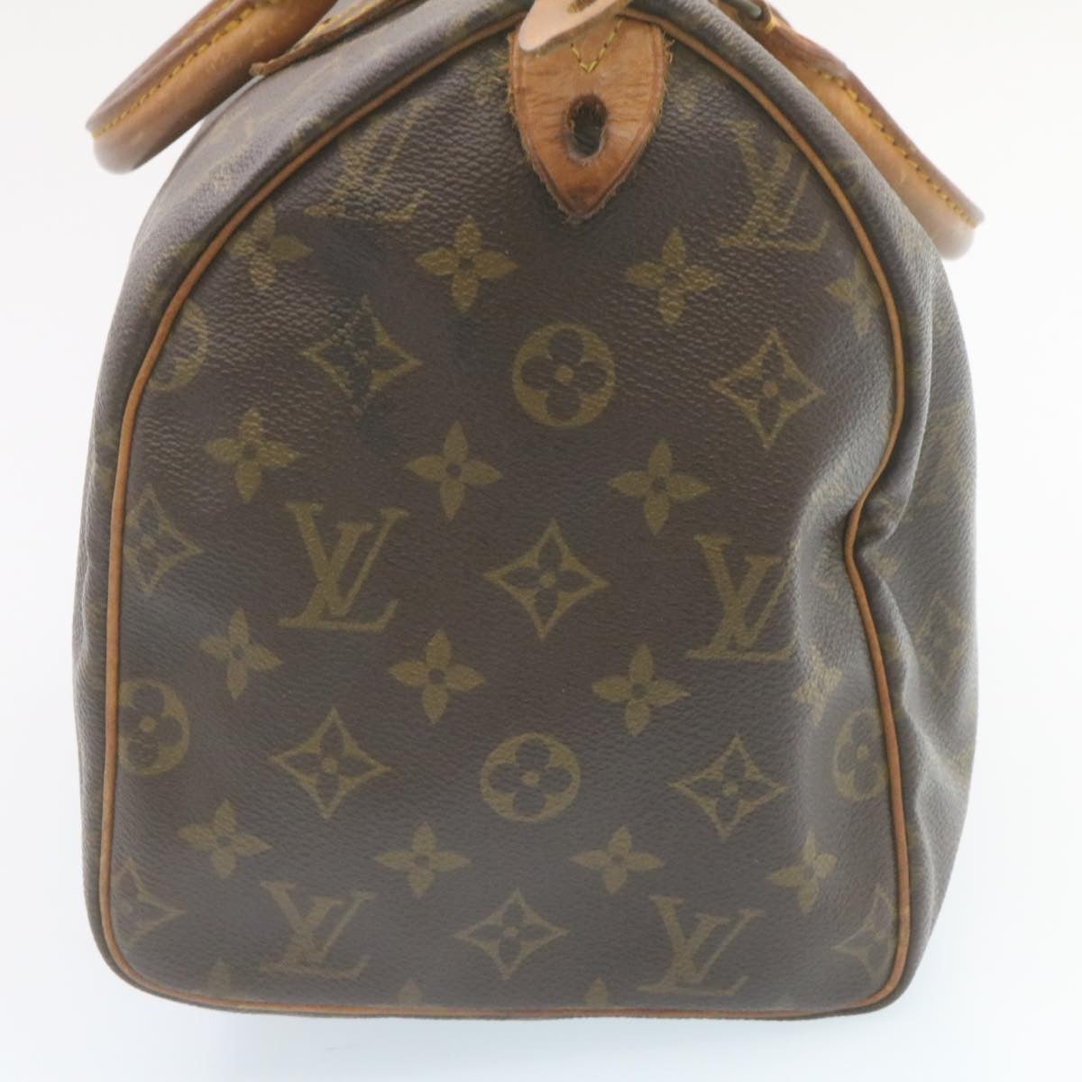 LOUIS VUITTON Monogram Speedy 30 Hand Bag M41526 LV Auth tp089