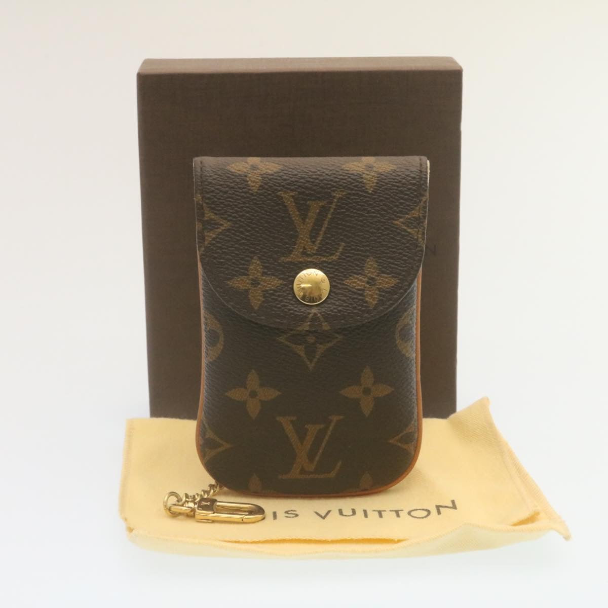 LOUIS VUITTON Monogram EtuiTelephonneMM Cell Phone Case M66546 LV Auth tp185