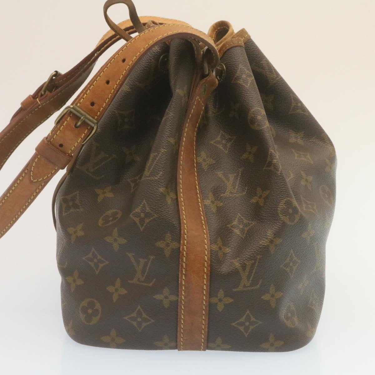 LOUIS VUITTON Monogram Petit Noe Shoulder Bag M42226 LV Auth tp189