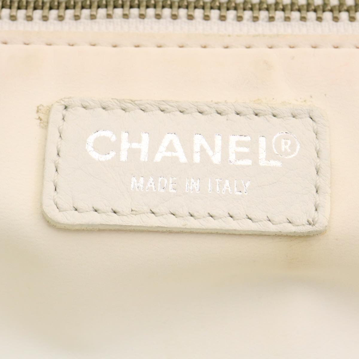 CHANEL Camelia Shoulder Bag Enamel Light Blue CC Auth tp196A