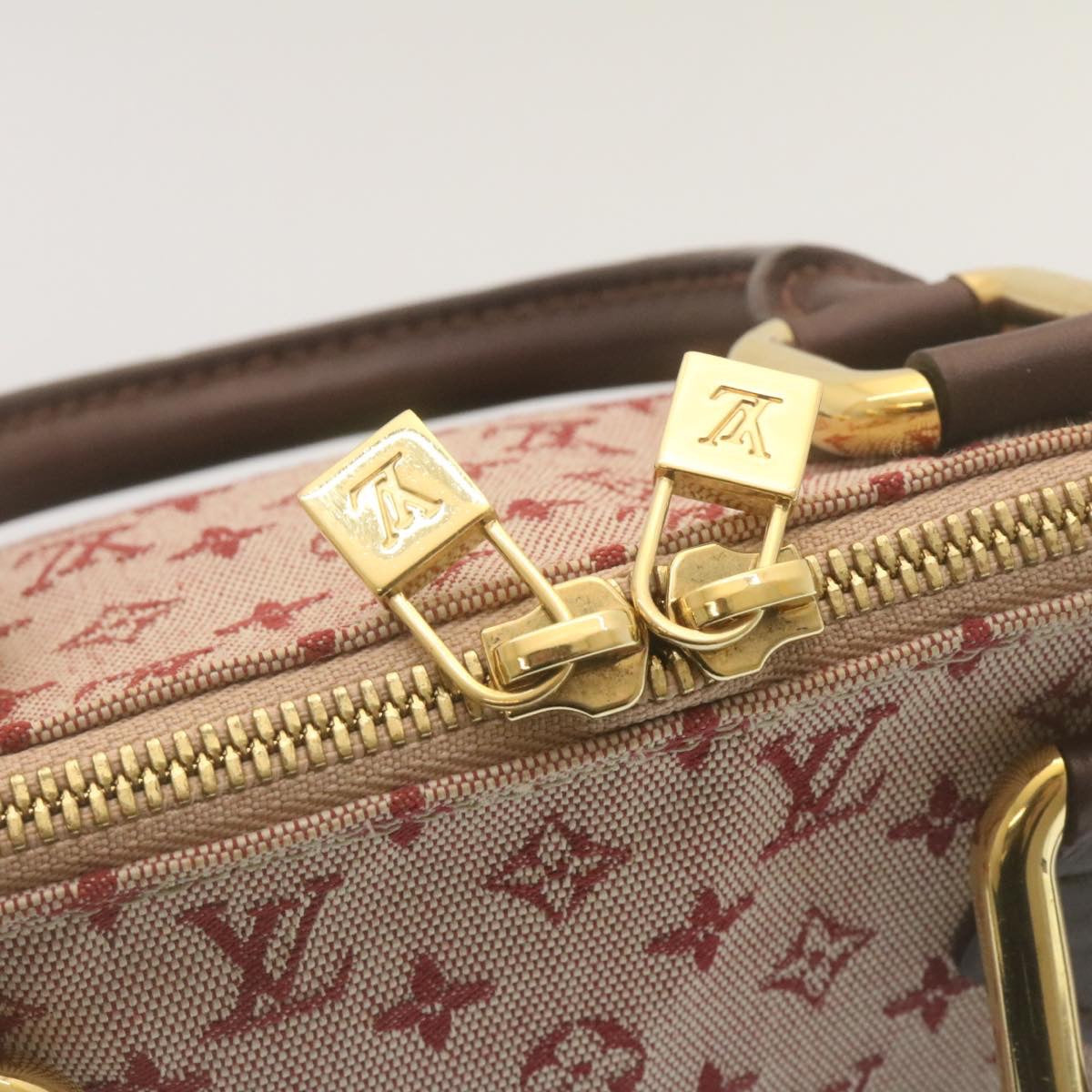 LOUIS VUITTON Monogram Mini Alma Long Hand Bag Red M92207 LV Auth tp208