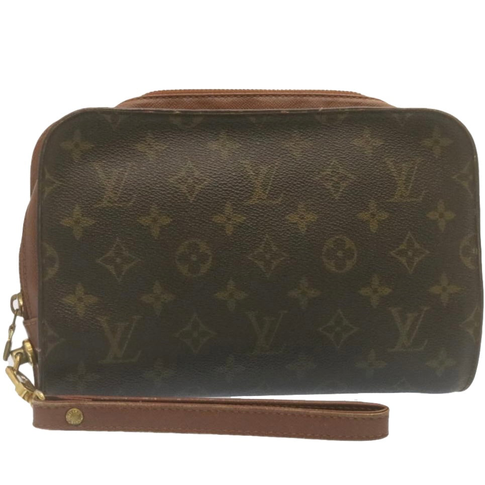 LOUIS VUITTON Monogram Orsay Clutch Bag M51790 LV Auth tp212