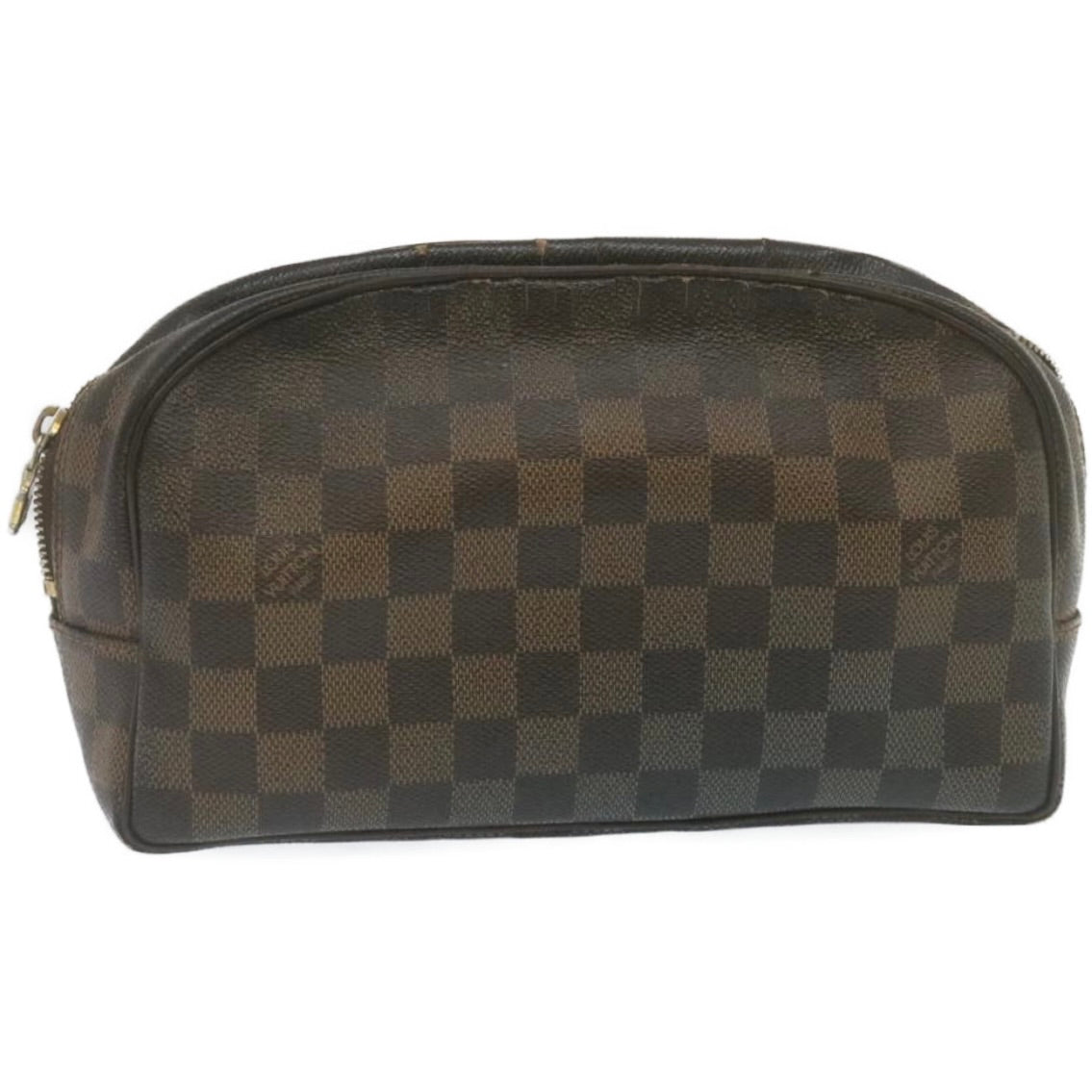 LOUIS VUITTON Damier Ebene Trousse Toilette Clutch Bag N47624 LV Auth tp227