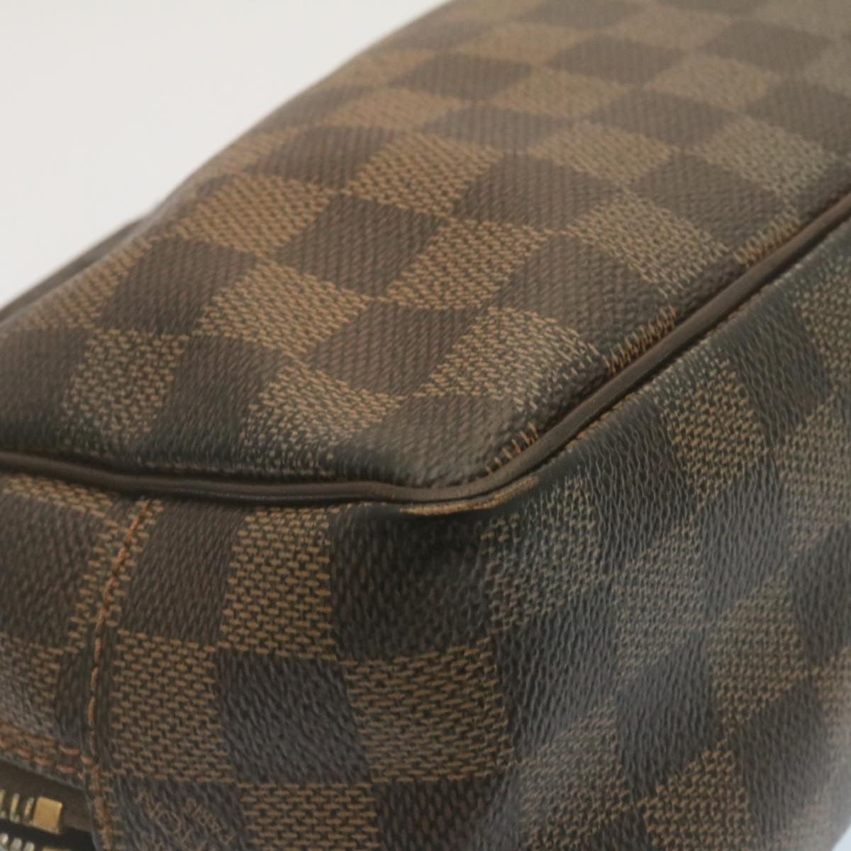 LOUIS VUITTON Damier Ebene Trousse Toilette Clutch Bag N47624 LV Auth tp227