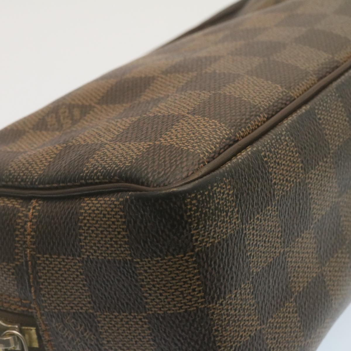 LOUIS VUITTON Damier Ebene Trousse Toilette Clutch Bag N47624 LV Auth tp227