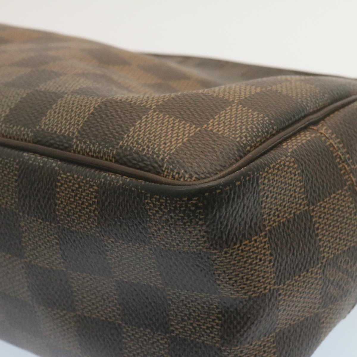 LOUIS VUITTON Damier Ebene Trousse Toilette Clutch Bag N47624 LV Auth tp227