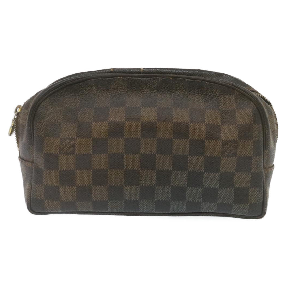 LOUIS VUITTON Damier Ebene Trousse Toilette Clutch Bag N47624 LV Auth tp227