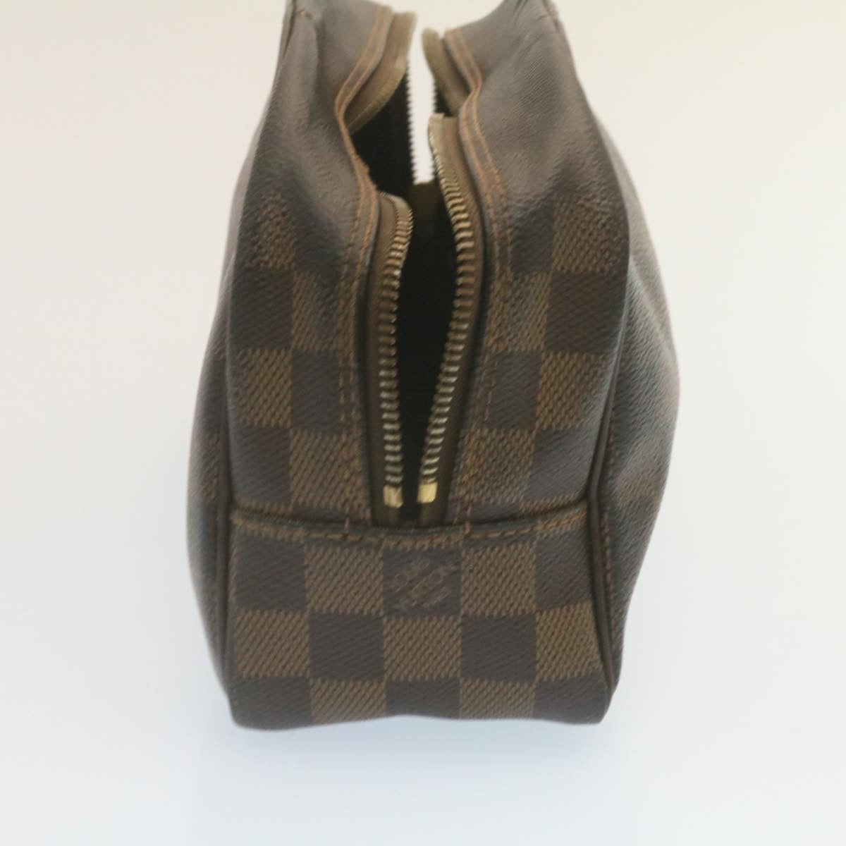 LOUIS VUITTON Damier Ebene Trousse Toilette Clutch Bag N47624 LV Auth tp227