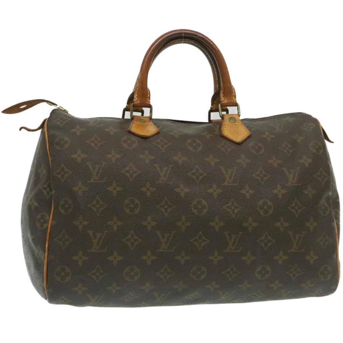 LOUIS VUITTON Monogram Speedy 35 Hand Bag M41524 LV Auth tp232