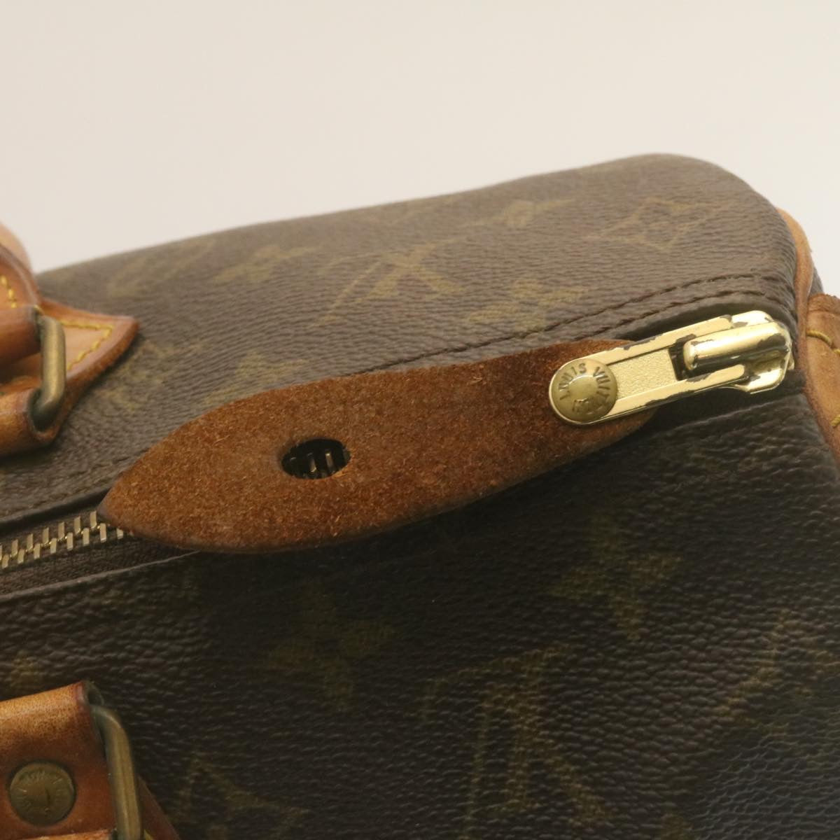 LOUIS VUITTON Monogram Speedy 35 Hand Bag M41524 LV Auth tp232