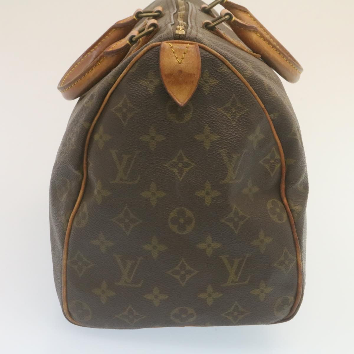 LOUIS VUITTON Monogram Speedy 35 Hand Bag M41524 LV Auth tp232