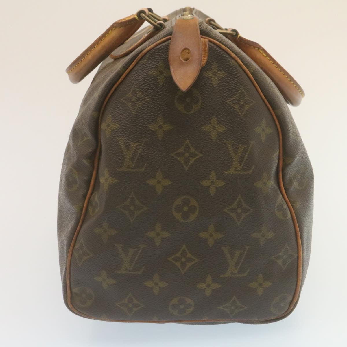 LOUIS VUITTON Monogram Speedy 35 Hand Bag M41524 LV Auth tp232